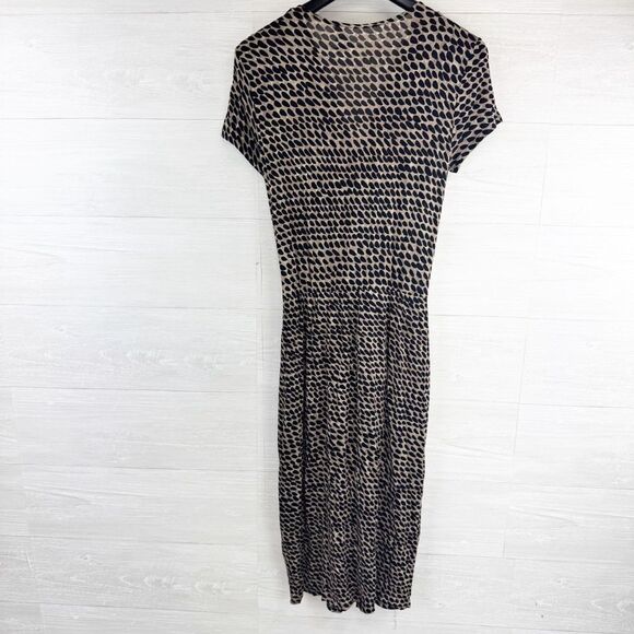 Max Mara Animal Print Faux Wrap Midi Dress - Picture 4 of 7